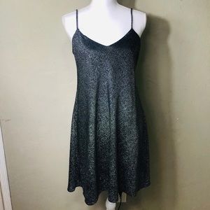 Positively ellyn Black and silver mini dress